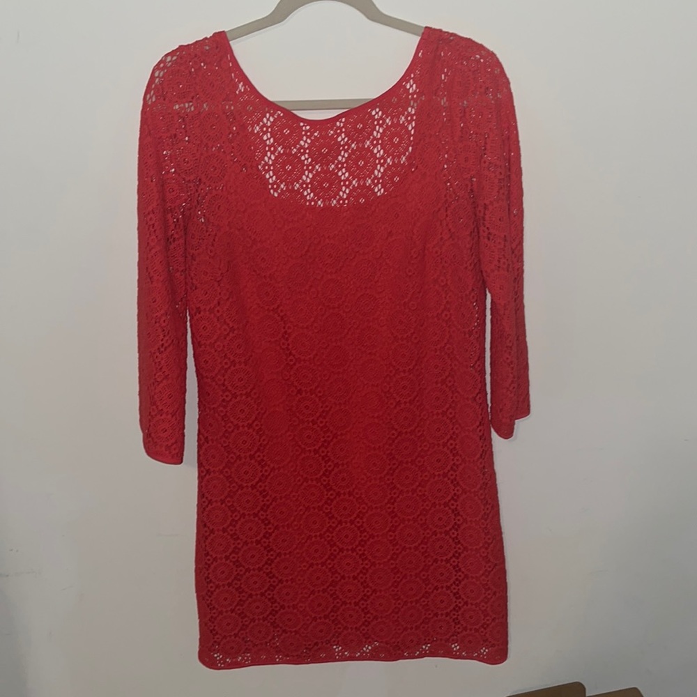 Lily Pulitzer coral mini dress